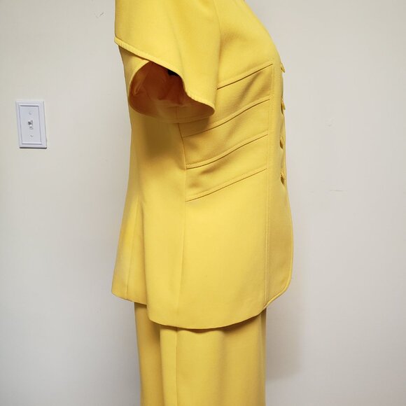 Albert Nipon Soft Canary Yellow Two-Piece - Picture 6 of 13